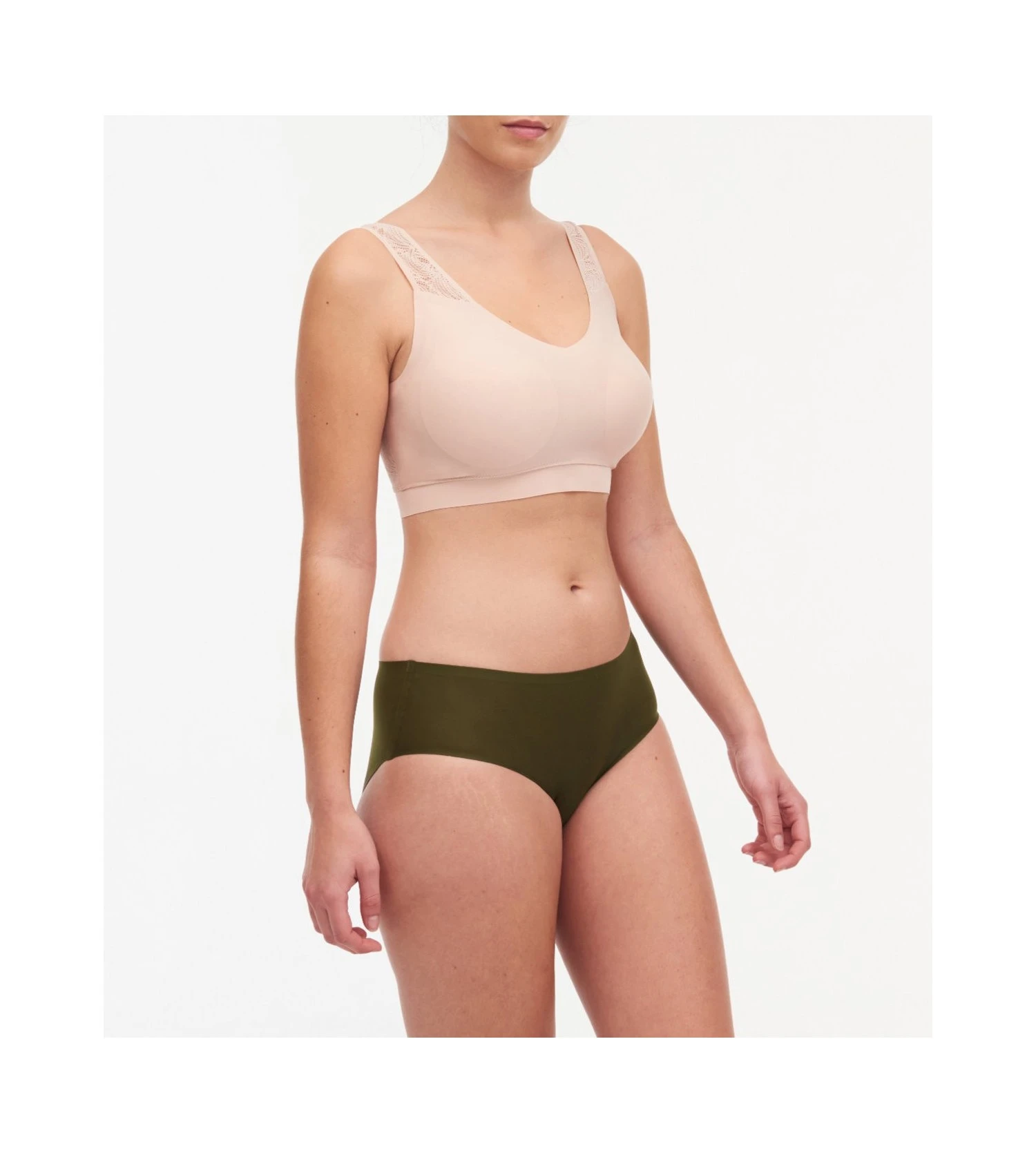 Chantelle Shorty Softstretch Kaki 4 Chantelle Shorty Softstretch Kaki – Image 4