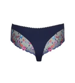 PRIMA DONNA Shorty String Brodé Sedaine Water Blue -Calida Soldes Magasin shorty string brode sedaine water blue 2
