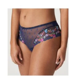 PRIMA DONNA Shorty String Brodé Sedaine Water Blue -Calida Soldes Magasin shorty string brode sedaine water blue 4