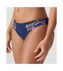 PRIMA DONNA Slip Brésilien Brodé Sedaine Water Blue -Calida Soldes Magasin slip bresilien brode sedaine water blue 3