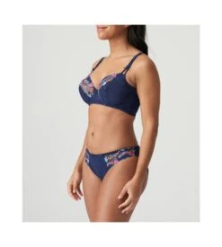 PRIMA DONNA Slip Brésilien Brodé Sedaine Water Blue -Calida Soldes Magasin slip bresilien brode sedaine water blue 5