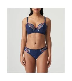 PRIMA DONNA Slip Brésilien Brodé Sedaine Water Blue -Calida Soldes Magasin slip bresilien brode sedaine water blue 6