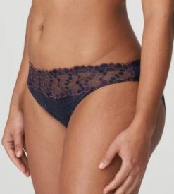 PRIMA DONNA Slip Brésilien Hyde Park Velvet Blue -Calida Soldes Magasin slip bresilien hyde park velvet blue 3