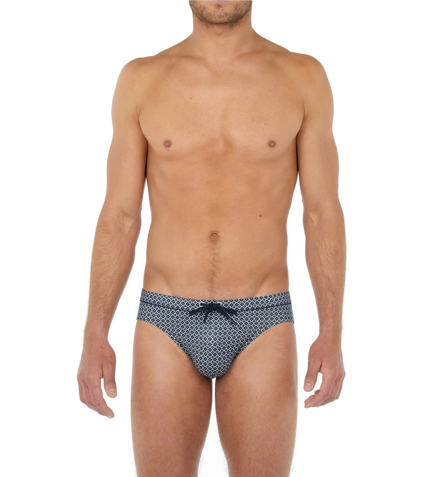 Hom Slip De Bain Jefrey Navy Print 2 Hom Slip De Bain Jefrey Navy Print – Image 2