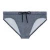 Hom Slip De Bain Jefrey Navy Print