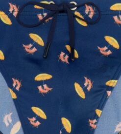 Hom Slip De Bain Marcello Navy Print -Calida Soldes Magasin slip de bain marcello i0ra navy print 2