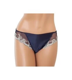 Slip Fantaisie Splendeur Soie MARINE OR