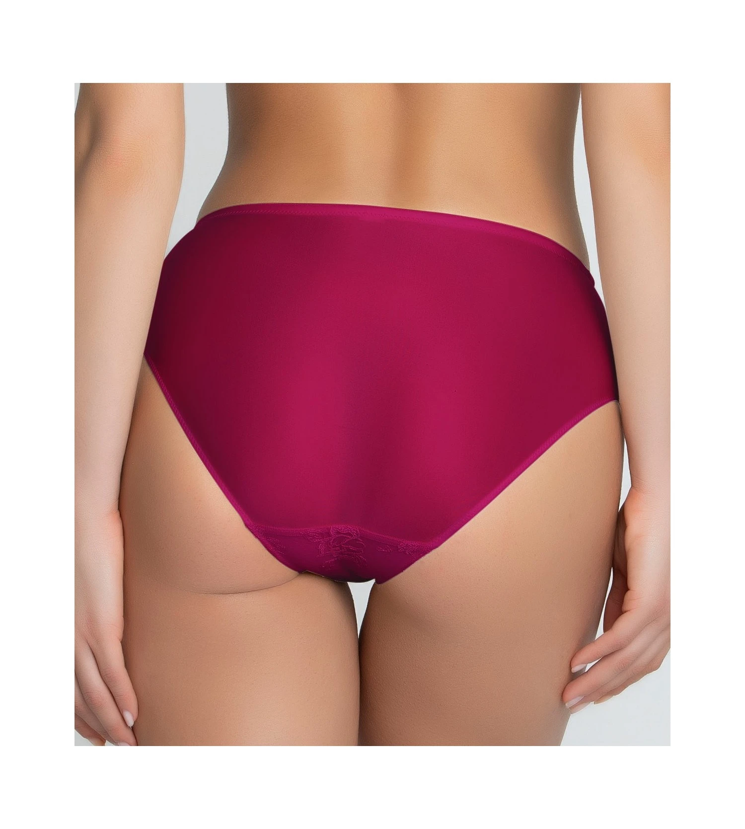 Slip Haut Sublime En Dentelle Fuchsia Sublime 5 Slip Haut Sublime En Dentelle Fuchsia Sublime – Image 5