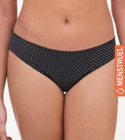 Chantelle Slip Menstruel PERIOD PANTY Noir Bicolore 7 Chantelle Slip Menstruel PERIOD PANTY Noir Bicolore -Calida Soldes Magasin slip menstruel period panty ofs noir bicolore 3