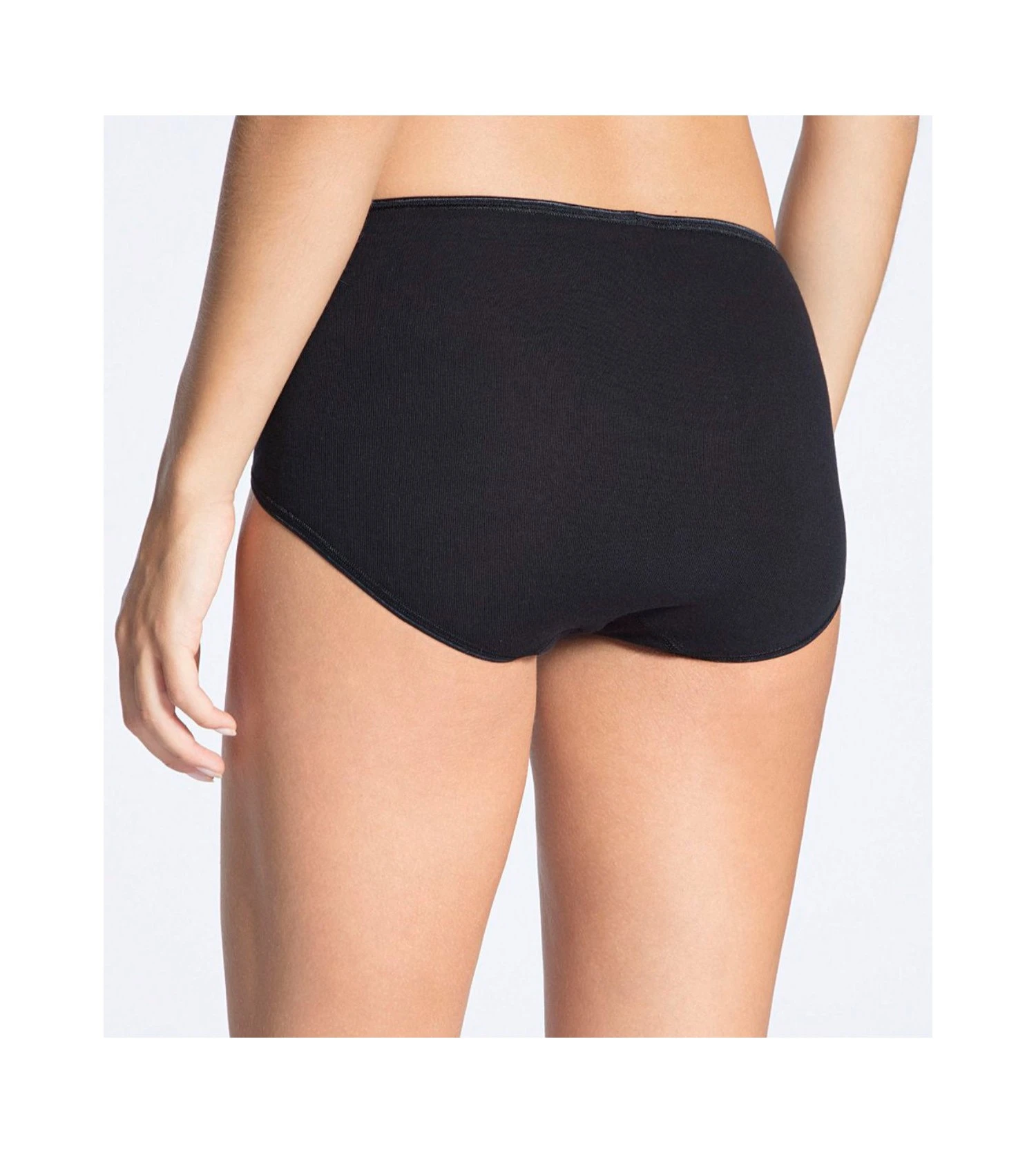 Calida Slip Midi En Coton Feminin Sense NOIR 3 Calida Slip Midi En Coton Feminin Sense NOIR – Image 3