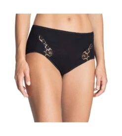 Calida Slip Midi En Coton Feminin Sense NOIR