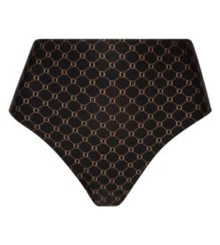 Slip Taille Haute Galbant Bijou Du Jour Noir Bijou