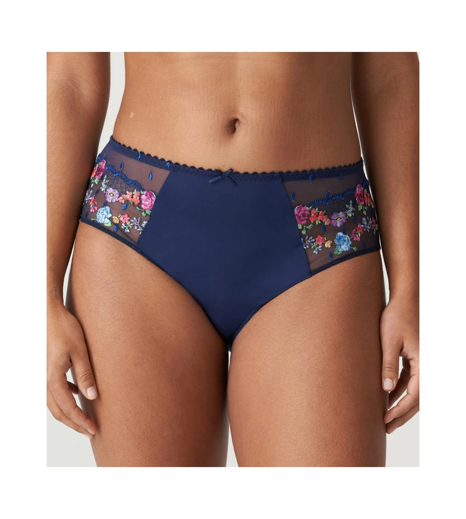 PRIMA DONNA Slip Taille Haute Galbant Brodé Sedaine Water Blue 4 PRIMA DONNA Slip Taille Haute Galbant Brodé Sedaine Water Blue – Image 4