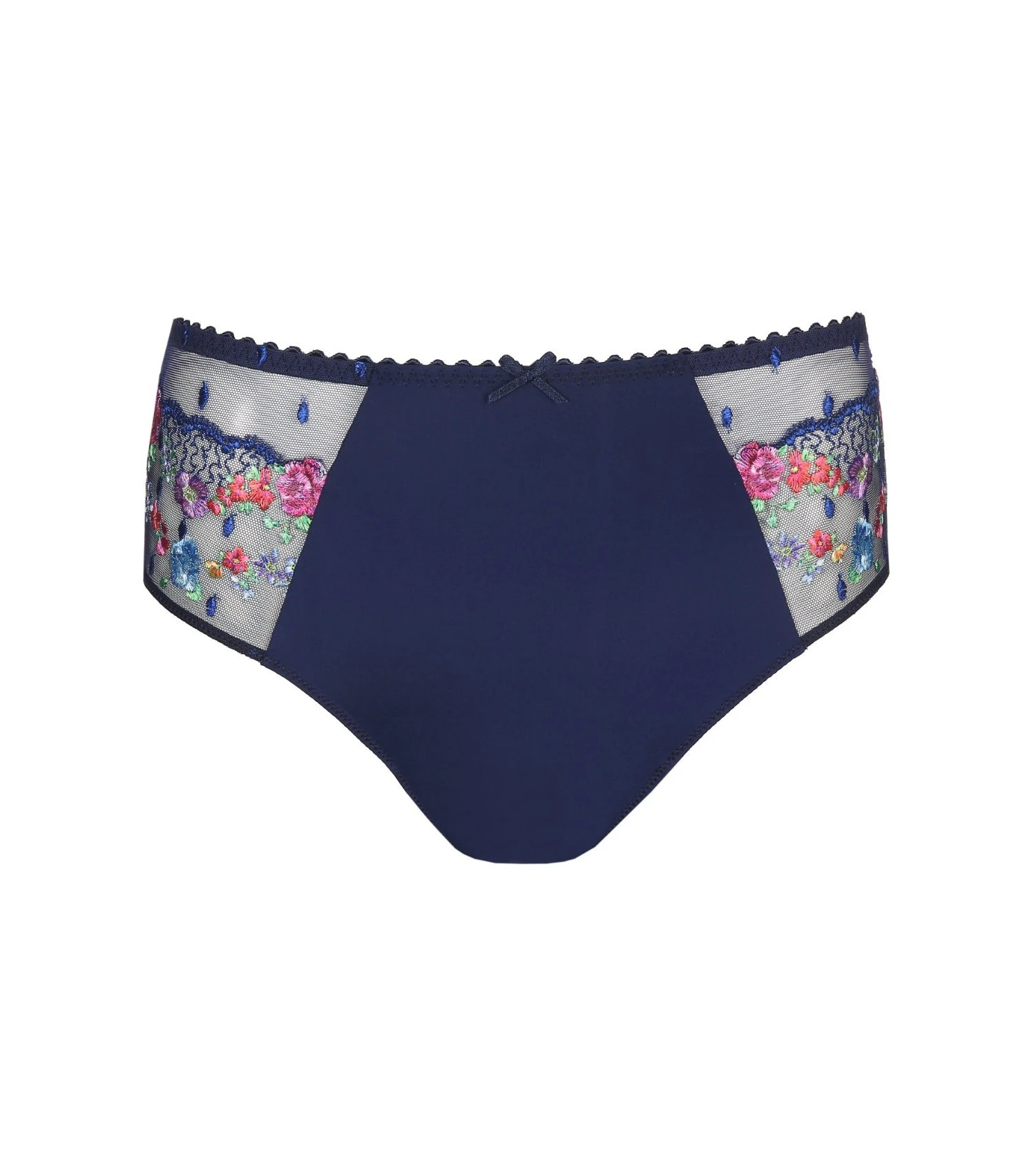 PRIMA DONNA Slip Taille Haute Galbant Brodé Sedaine Water Blue 1 PRIMA DONNA Slip Taille Haute Galbant Brodé Sedaine Water Blue