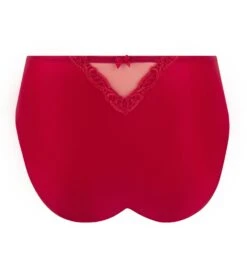 Slip Taille Haute Splendeur Soie ROUGE -Calida Soldes Magasin slip taille haute splendeur soie rouge 2