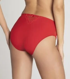 Slip Taille Haute Splendeur Soie ROUGE -Calida Soldes Magasin slip taille haute splendeur soie rouge 4