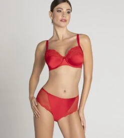 Slip Taille Haute Splendeur Soie ROUGE -Calida Soldes Magasin slip taille haute splendeur soie rouge 5