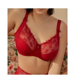 Soutien Gorge Emboîtant Prima Donna Deauville SCARLET (bonnets F à J) -Calida Soldes Magasin soutien gorge armatures deauville scarlet 4