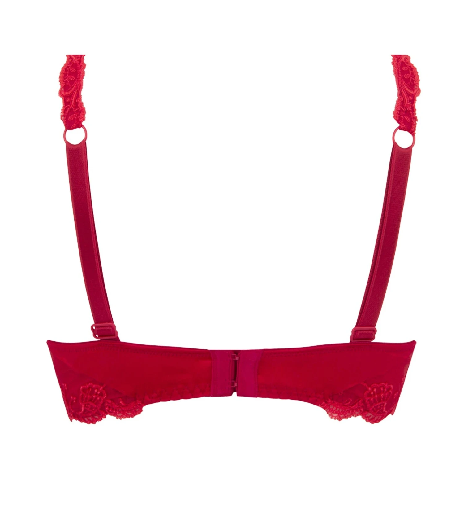 Soutien-gorge Armatures Splendeur Soie Rouge 4 Soutien-gorge Armatures Splendeur Soie Rouge – Image 4
