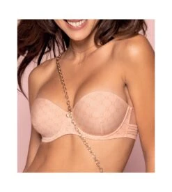 Soutien-gorge Bandeau Imprimé Bijou Du Jour Nude Bijou -Calida Soldes Magasin soutien gorge bandeau imprime bijou nude bijou 3