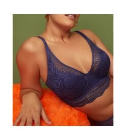 Soutien-gorge Bustier Petit Paris French Indigo -Calida Soldes Magasin soutien gorge bustier petit paris french indigo 3