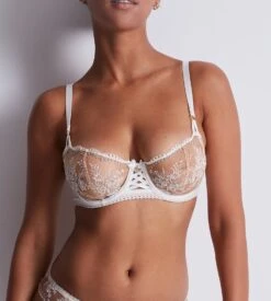 Aubade Soutien-gorge Corbeille Trésor Infini White Wind -Calida Soldes Magasin soutien gorge corbeille tresor infini white wind 4