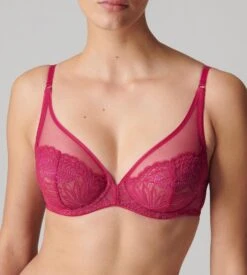 Simone Perele Soutien-gorge Décolleté Plongeant Exotica Framboise -Calida Soldes Magasin soutien gorge decollete plongeant framboise 2
