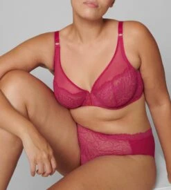 Simone Perele Soutien-gorge Décolleté Plongeant Exotica Framboise -Calida Soldes Magasin soutien gorge decollete plongeant framboise 5