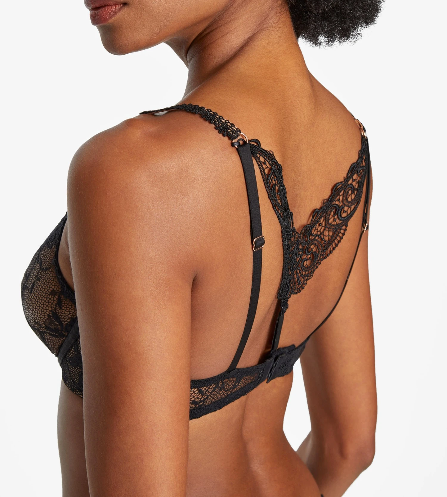 Aubade Soutien-gorge Triangle Plunge Night Bird Black Queen 4 Aubade Soutien-gorge Triangle Plunge Night Bird Black Queen – Image 4