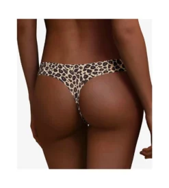 Chantelle String Imprimé Softstretch Leopard Nude