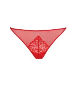 MARIE JO String Sensuel Brodé Danae ROUGE