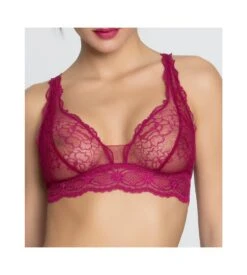 Sublime En Dentelle - Soutien-gorge Sans Armatures Fuchsia Sublime -Calida Soldes Magasin sublime en dentelle sans armatures fuchsia sublime 4