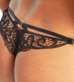 Aubade Tanga Night Bird Black Queen -Calida Soldes Magasin tanga night bird black queen 3