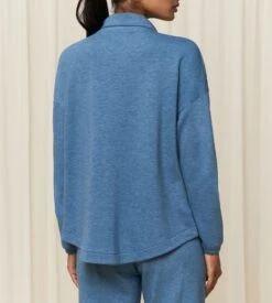 Triumph Veste D'intérieur Zippée THERMAL Blue Combination -Calida Soldes Magasin veste d interieur zippee 0032 blue combination 2