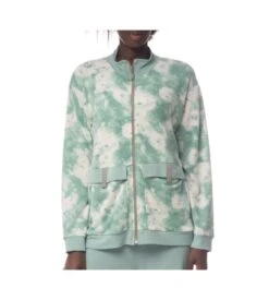 Veste Zippée Tie And Dye TURQUOISE